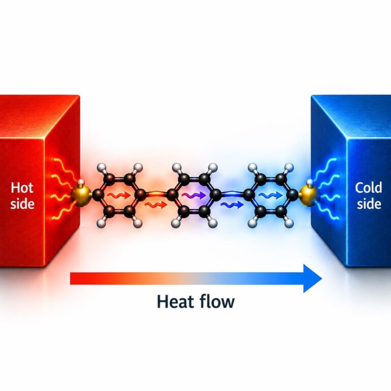 Thermoelektrischer Effekt: Wärmefluss von der heissen zur kalten Seite durch ein einzelnes Biphenyl-Molekül, David Vonlanthen